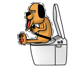 Not cute dog. sticker #11558666