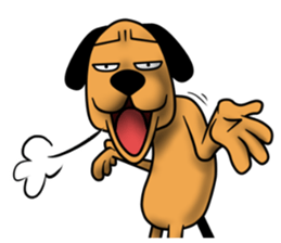 Not cute dog. sticker #11558668