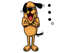 Not cute dog. sticker #11558679