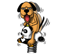 Not cute dog. sticker #11558687