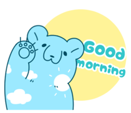 lazy bear english version sticker #11559008