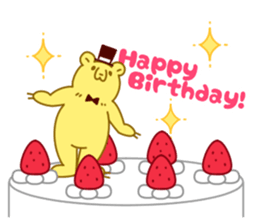 lazy bear english version sticker #11559027