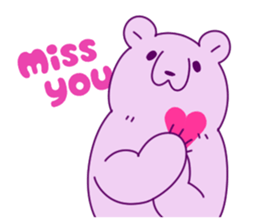 lazy bear english version sticker #11559042