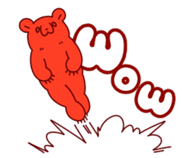 lazy bear english version sticker #11559044