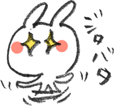 Rabbit to give yoga a try sticker #11559059