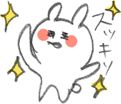 Rabbit to give yoga a try sticker #11559087