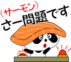 Puns sushi panda sticker #11559251