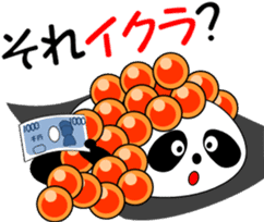 Puns sushi panda sticker #11559252