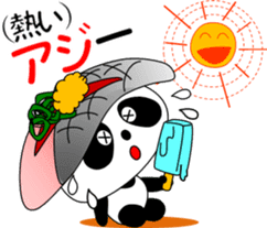 Puns sushi panda sticker #11559254