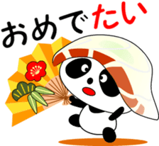 Puns sushi panda sticker #11559264