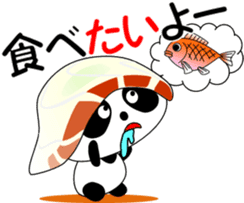 Puns sushi panda sticker #11559267