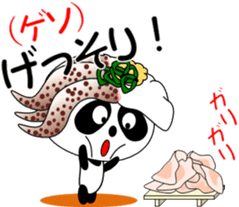 Puns sushi panda sticker #11559283