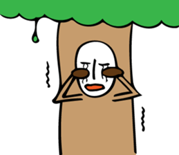 Trees and animals sticker #11559496