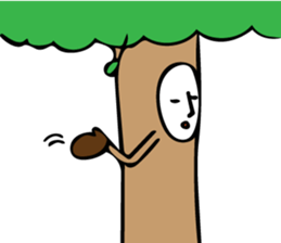 Trees and animals sticker #11559499