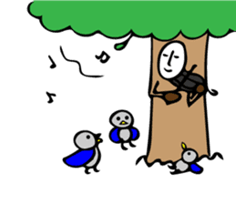 Trees and animals sticker #11559519