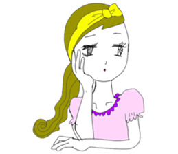 Fashionable women Sticker sticker #11560279