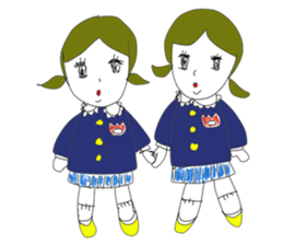 Fashionable women Sticker sticker #11560288