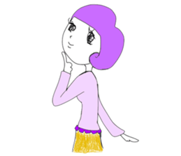 Fashionable women Sticker sticker #11560300