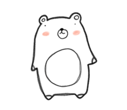 Whity bear sticker #11560672