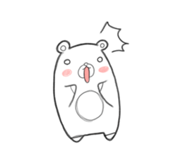 Whity bear sticker #11560676