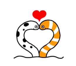 Creatures in a free sea sticker #11560763