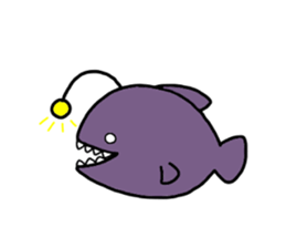 Creatures in a free sea sticker #11560772