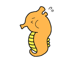 Creatures in a free sea sticker #11560782