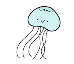 Creatures in a free sea sticker #11560784