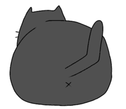 Everyday black cat of sen sticker #11561595