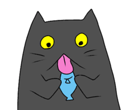 Everyday black cat of sen sticker #11561631