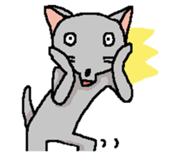 He is a cat named Gal 9 sticker #11563150