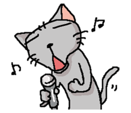 He is a cat named Gal 9 sticker #11563151