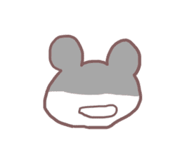 Sticker of the cute face sticker #11564106