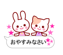 Cute rabbit and friends 7 sticker #11564127