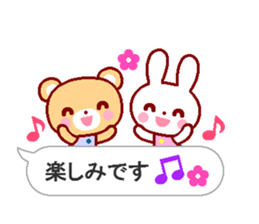 Cute rabbit and friends 7 sticker #11564131