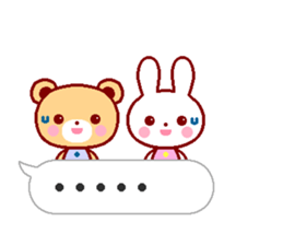 Cute rabbit and friends 7 sticker #11564151