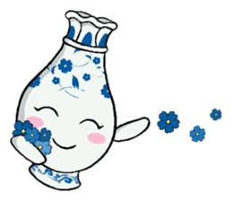 Little Blue-and-White Porcelain sticker #11564431
