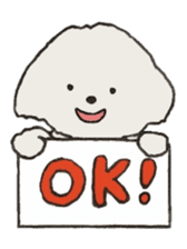 Belle, the bichon frise sticker #11564874