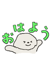 Belle, the bichon frise sticker #11564877