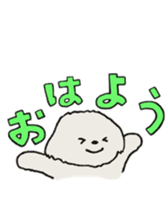 Belle, the bichon frise sticker #11564877