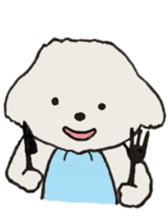 Belle, the bichon frise sticker #11564879