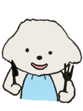 Belle, the bichon frise sticker #11564879
