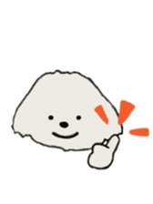 Belle, the bichon frise sticker #11564881