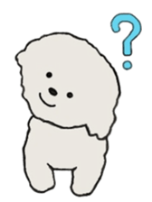 Belle, the bichon frise sticker #11564883