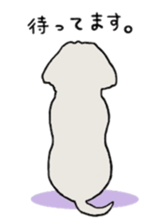 Belle, the bichon frise sticker #11564885