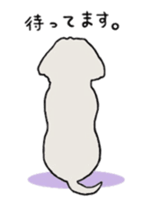 Belle, the bichon frise sticker #11564885