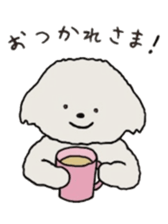 Belle, the bichon frise sticker #11564889