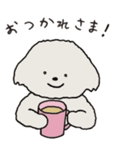 Belle, the bichon frise sticker #11564889