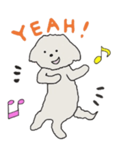 Belle, the bichon frise sticker #11564891