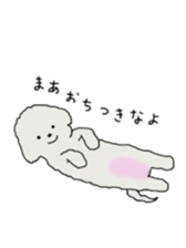 Belle, the bichon frise sticker #11564895